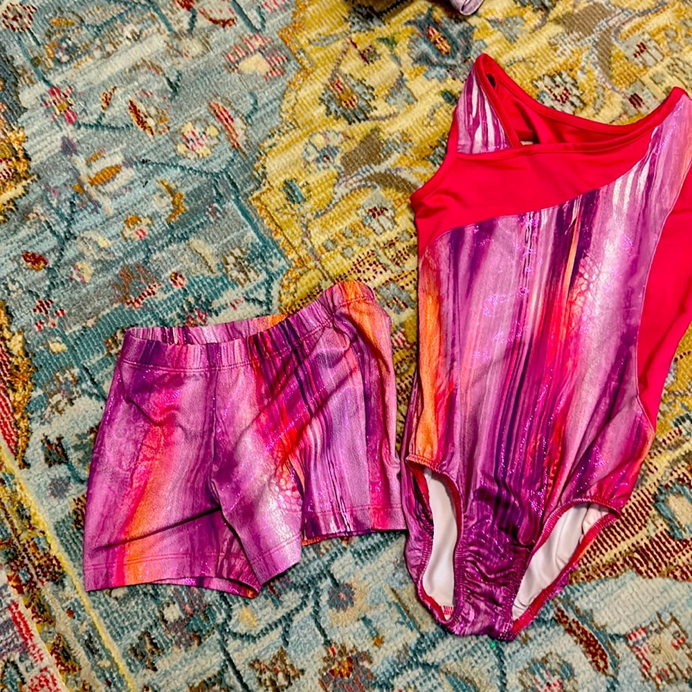Danskin Now NWOT Girls Gymnastic Dance Leotard Outfit